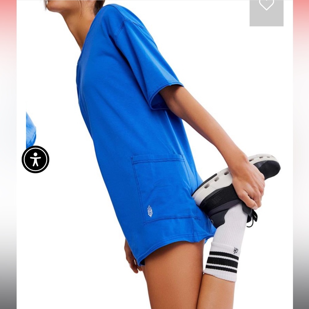 Free People Electric Blue Hot Shot Romper